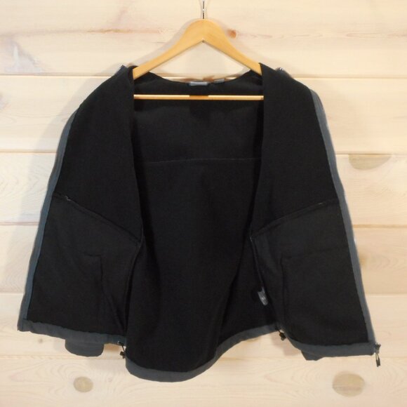 New Balance Women's size M Windbreaker Jacket Fleece Lined Full Zip Pockets Gray - Picture 5 of 13